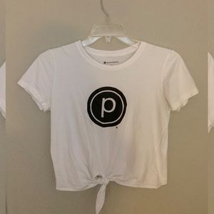 Pure Barre Tee logo medium white